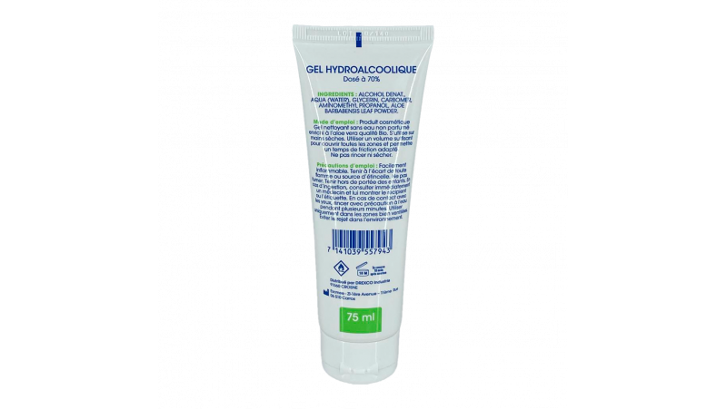 Tube de Gel Hydroalcoolique 75ml