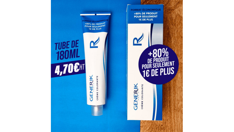 Tubes de 180ml de coloration d'oxydation