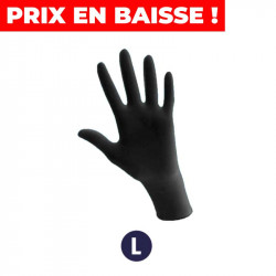 Boite de 100 gant en nitrile sans poudre -taille L-